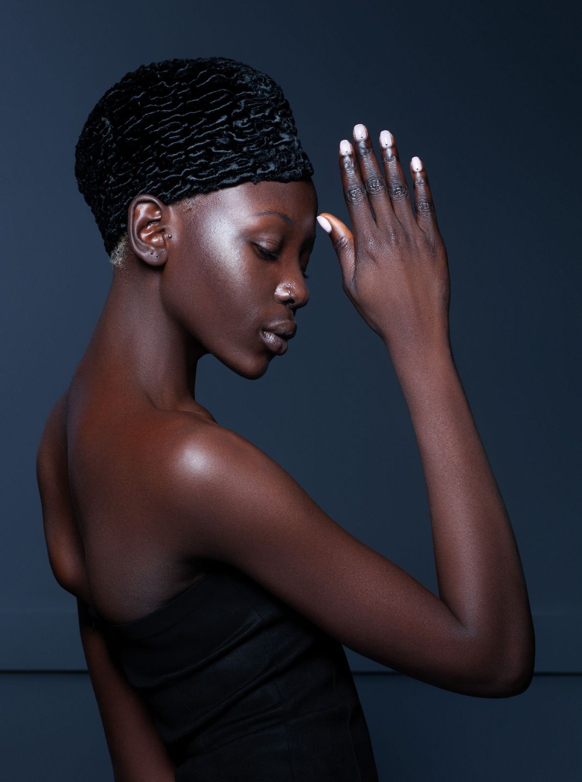 Photo #1 - Forage cap eco fur Tissavel - astrakhan obsidian