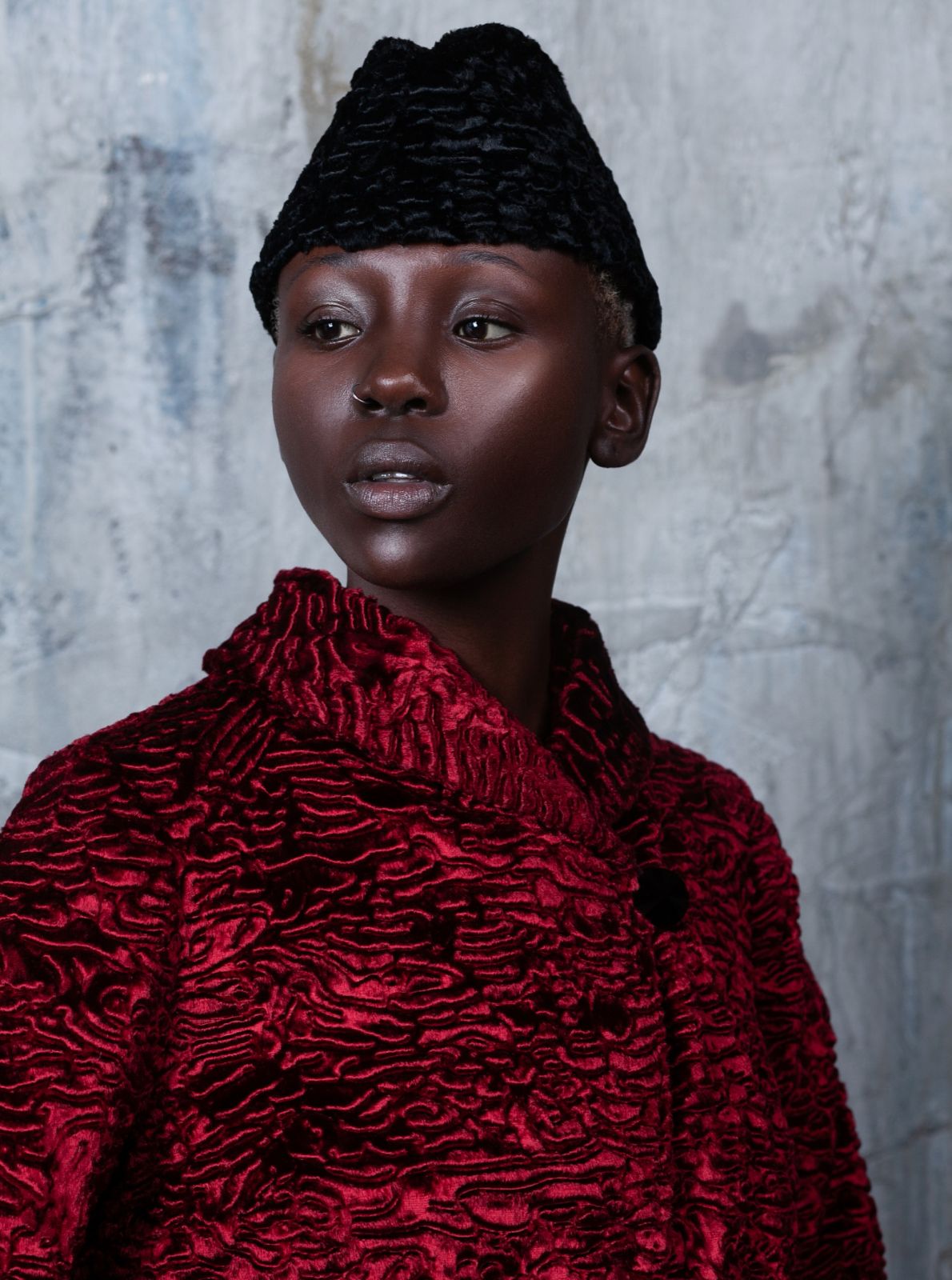 Photo #2 - Forage cap eco fur Tissavel - astrakhan obsidian