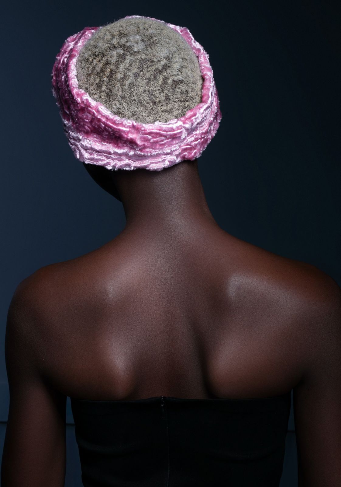 Photo #1 - Turban eco fur Tissavel - astrakhan quartz