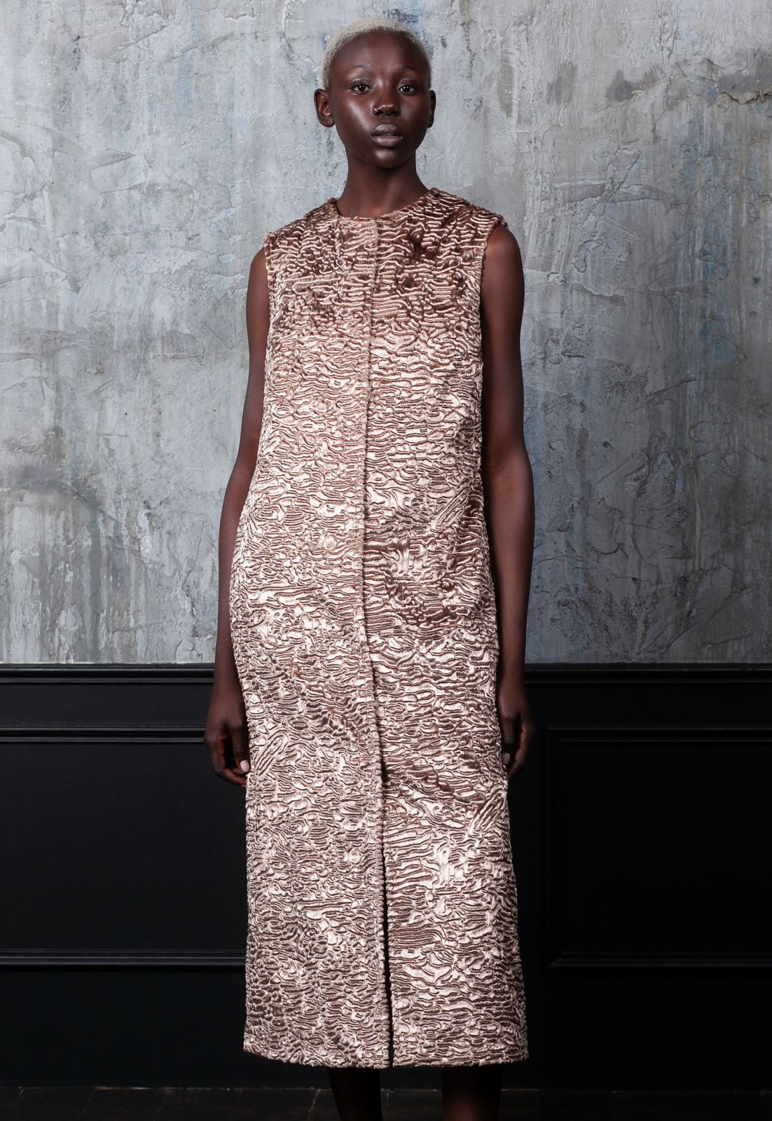 Photo #1 - Vest eco fur Tissavel - astrakhan onyx