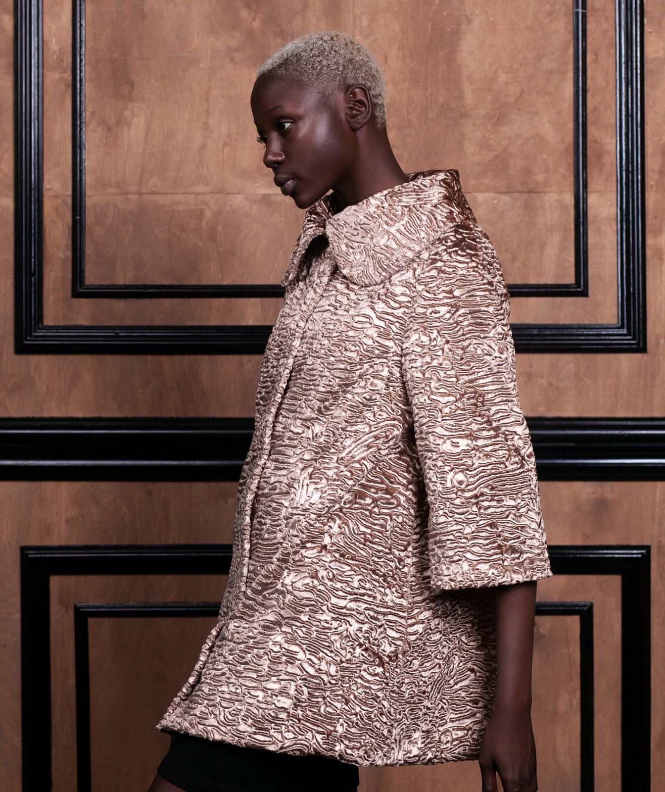 Photo #2 - Jacket eco fur Tissavel - astrakhan onyx