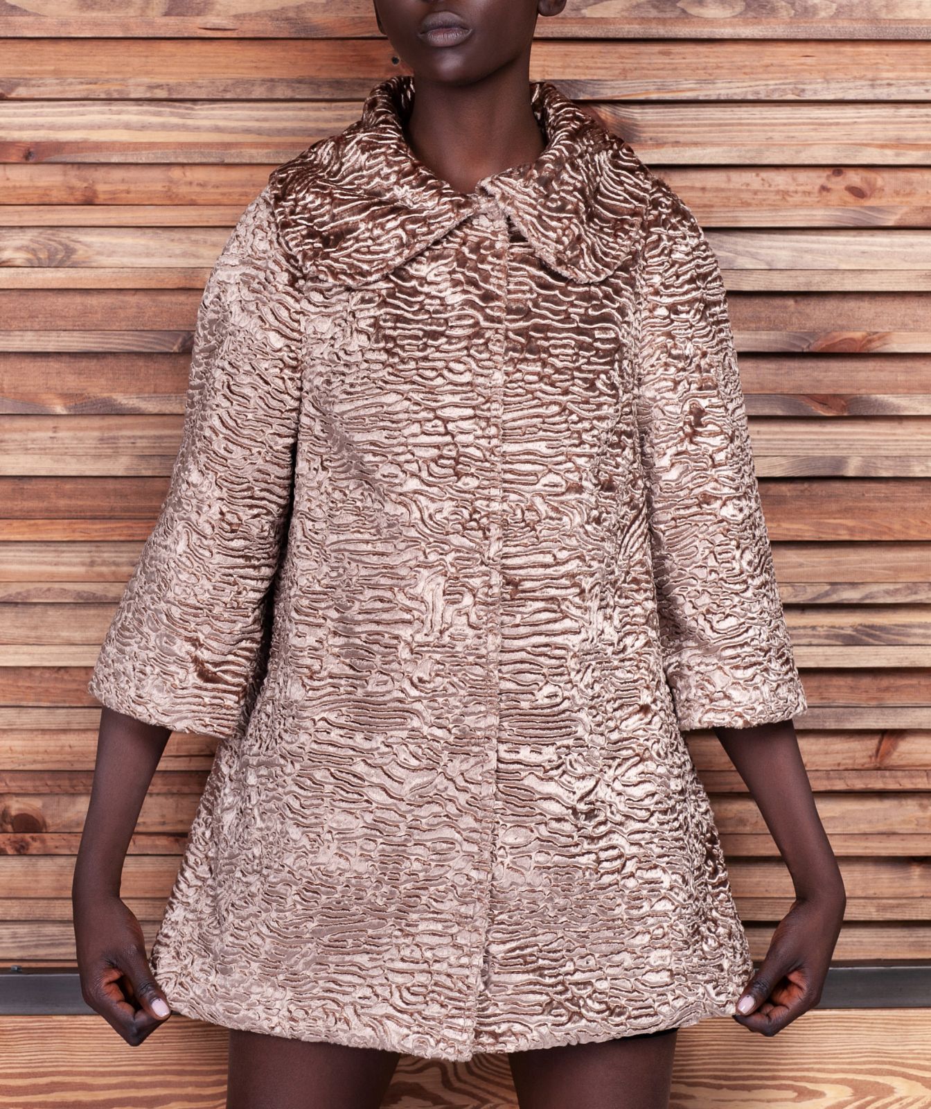 Photo #3 - Jacket eco fur Tissavel - astrakhan onyx