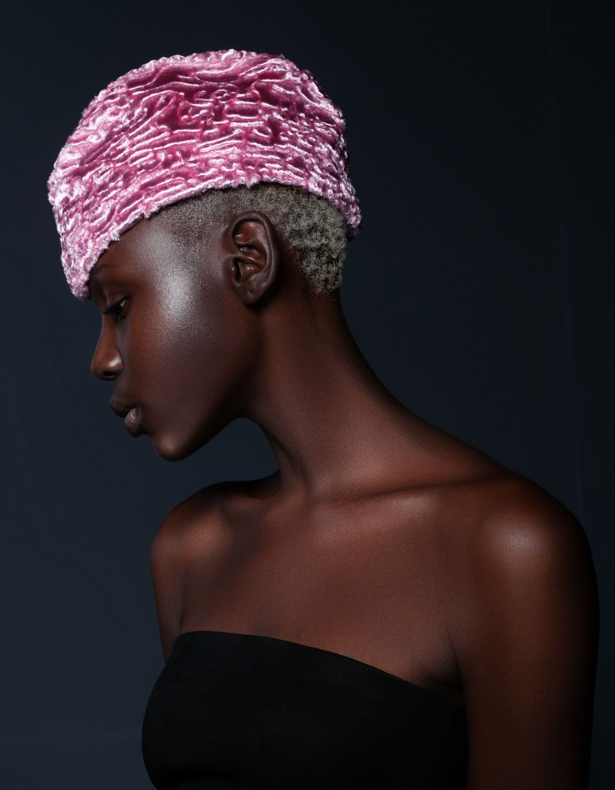 Photo #1 - Forage cap eco fur Tissavel - astrakhan quartz