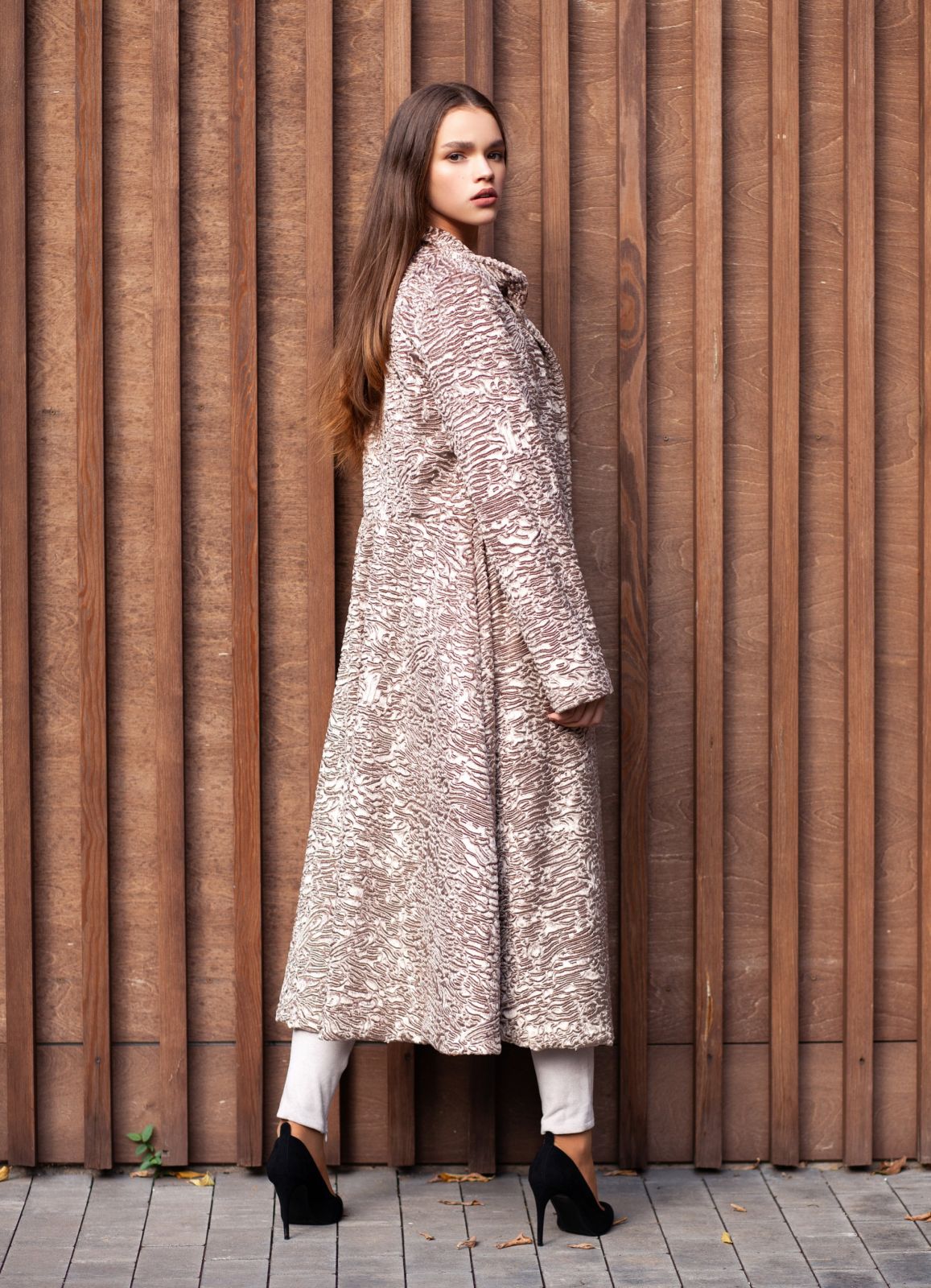 Photo #2 - Coat eco fur Tissavel - astrakhan onyx