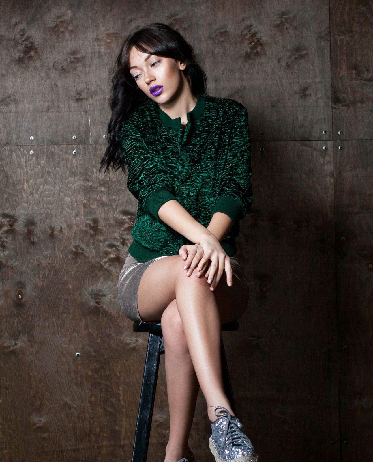 Photo #1 - Bomber eco fur Tissavel - astrakhan emerald