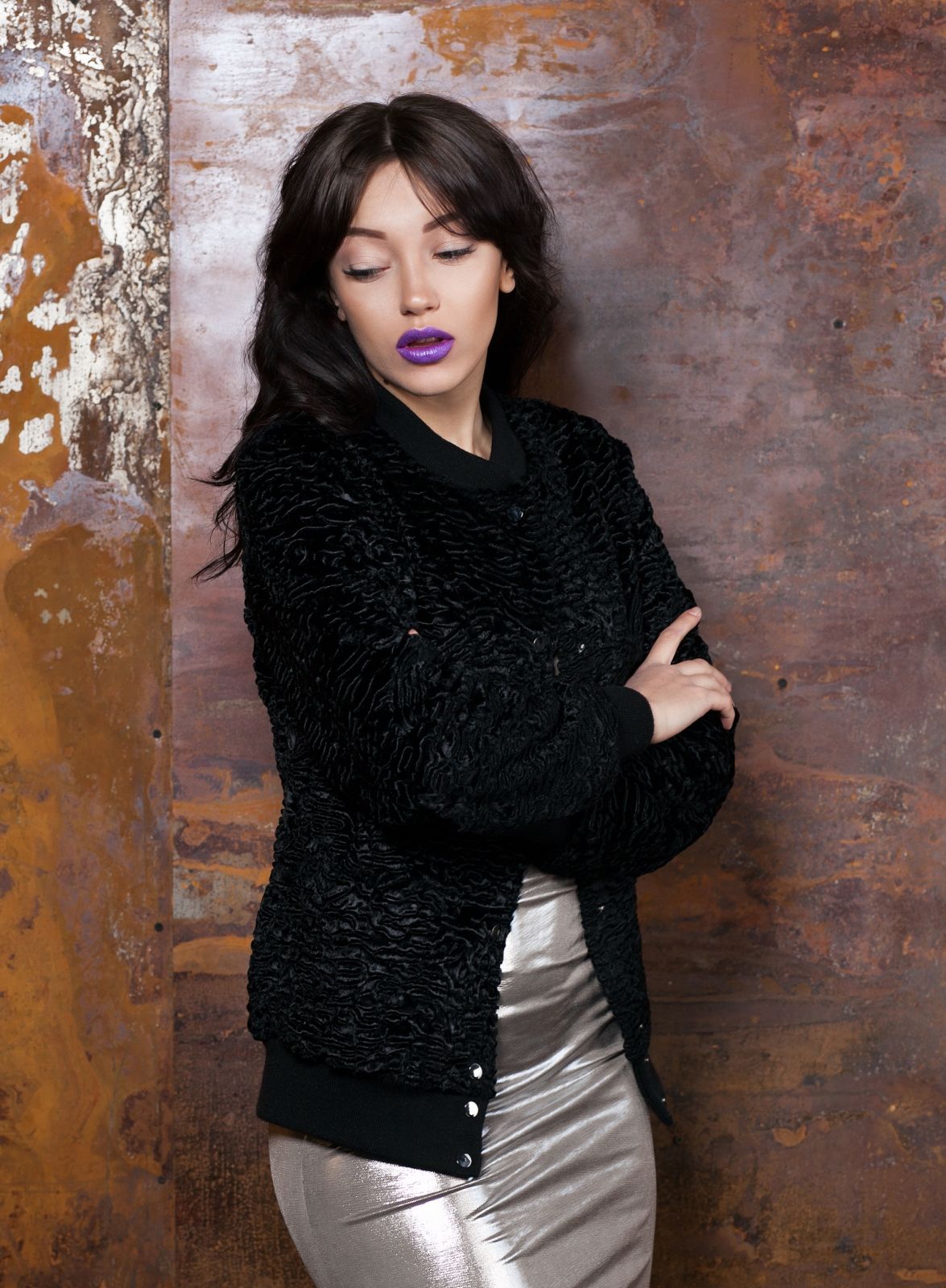 Photo #1 - Bomber eco fur Tissavel - astrakhan obsidian