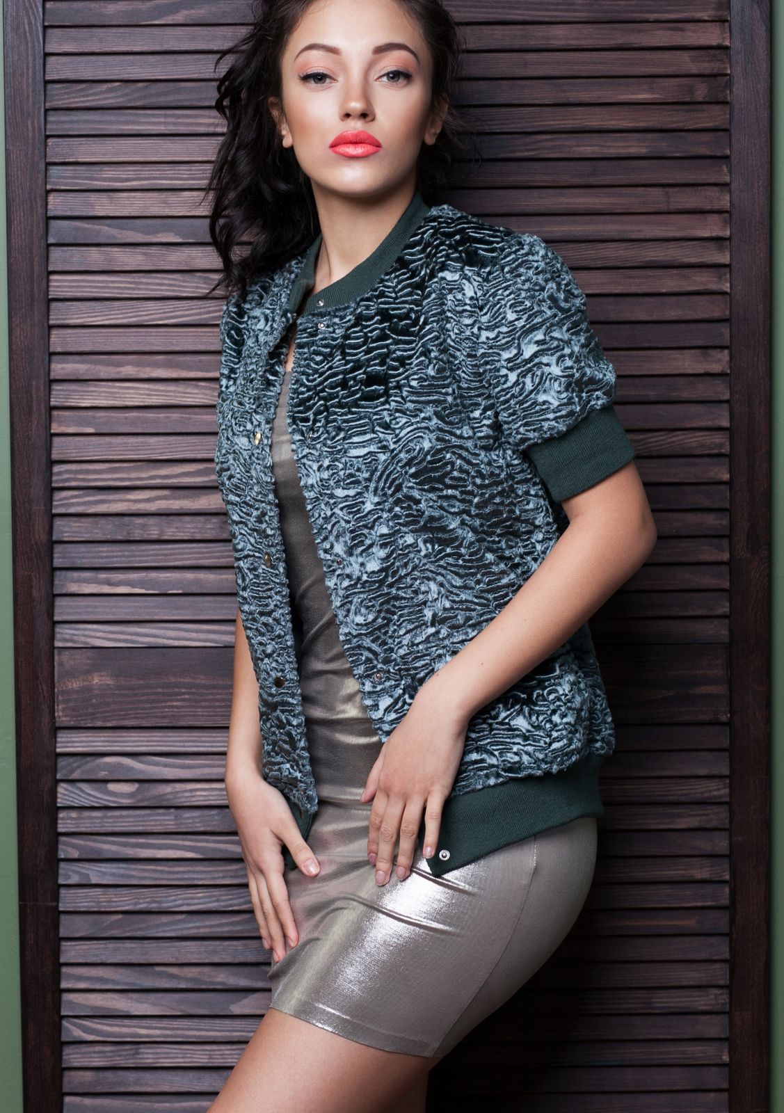 Photo #3 - Bomber eco fur Tissavel - astrakhan marengo