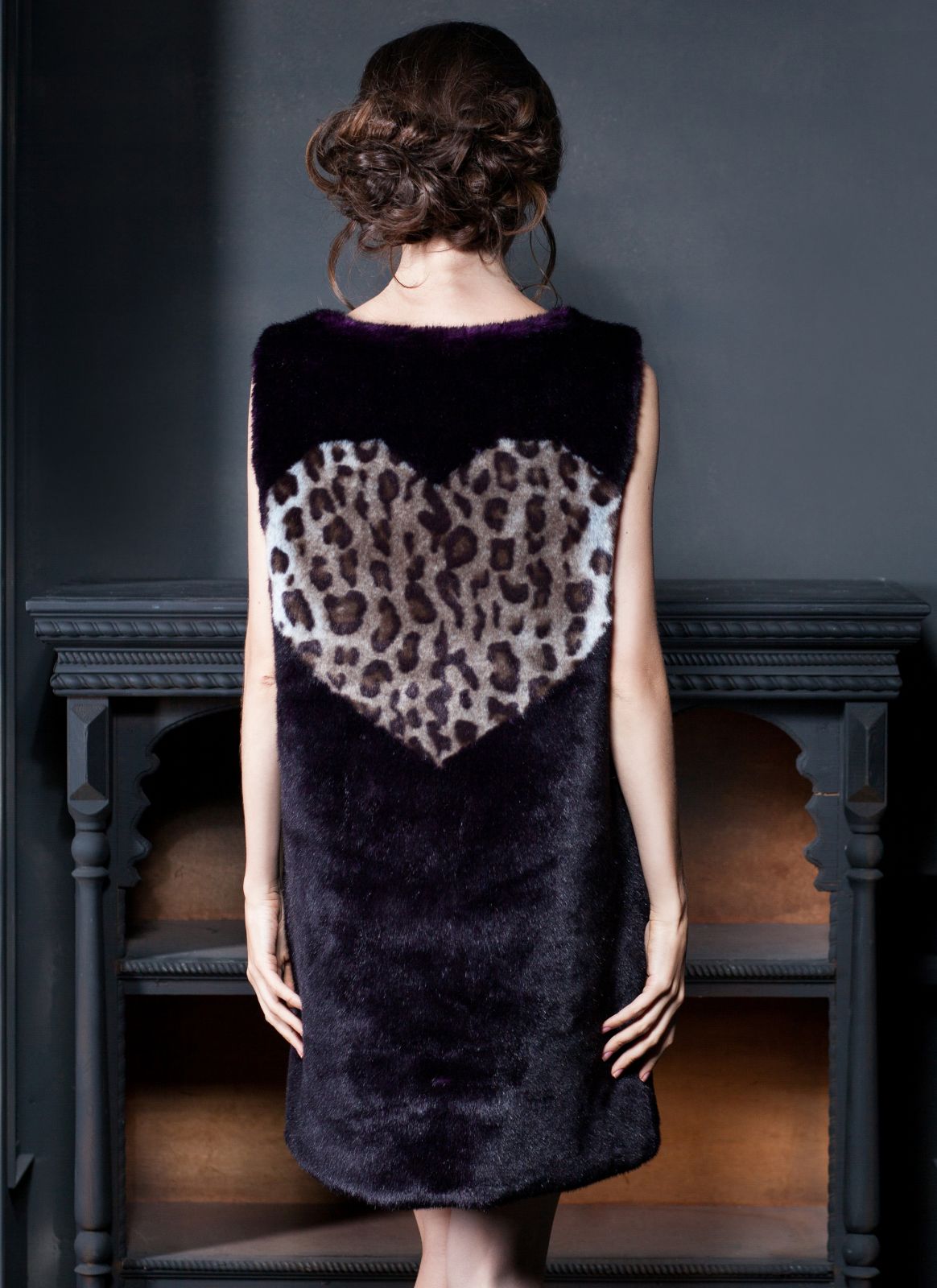 Photo #1 - Sweater eco fur Tissavel - mink amethyst