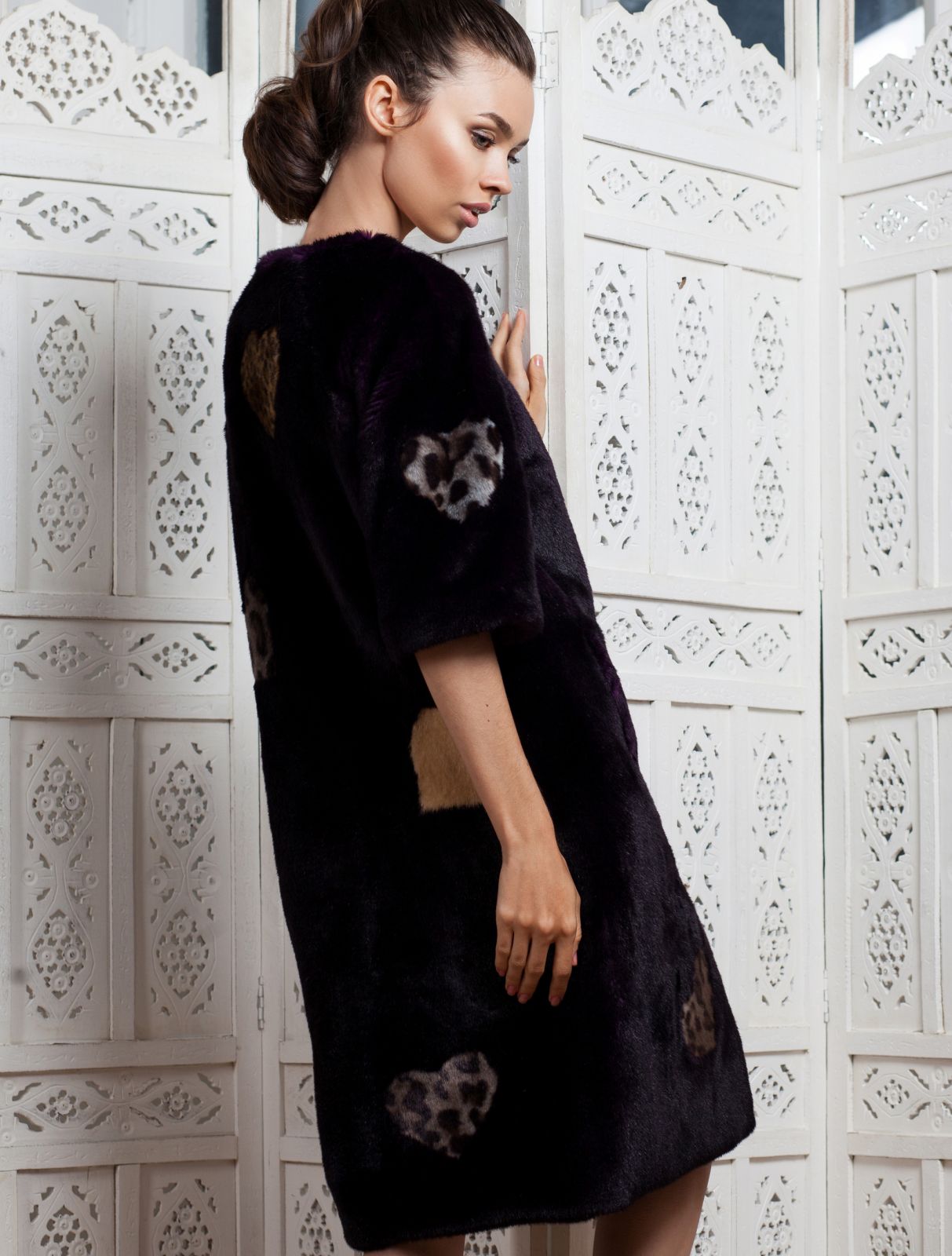 Photo #4 - Jacket eco fur Tissavel - mink amethyst