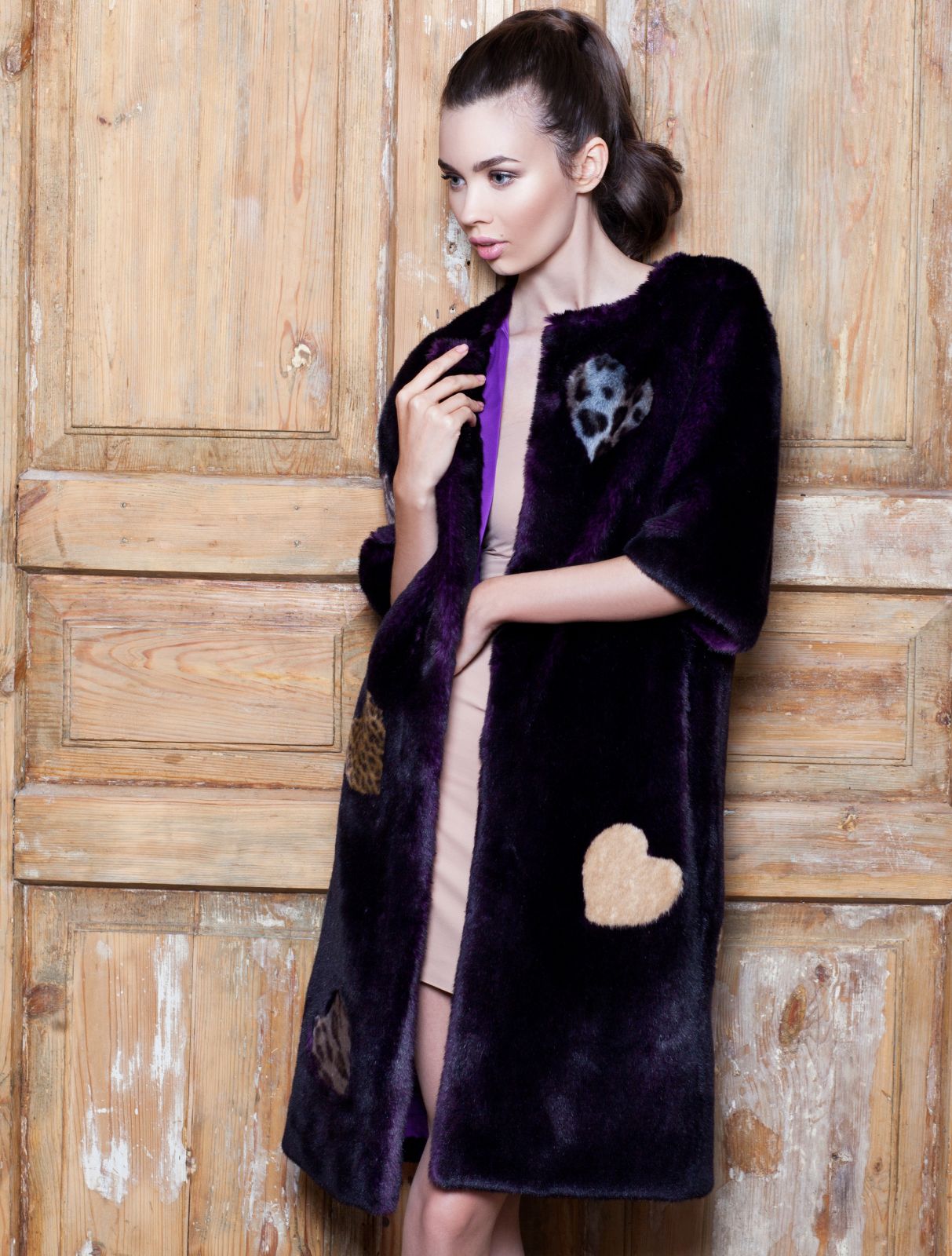 Photo #2 - Jacket eco fur Tissavel - mink amethyst