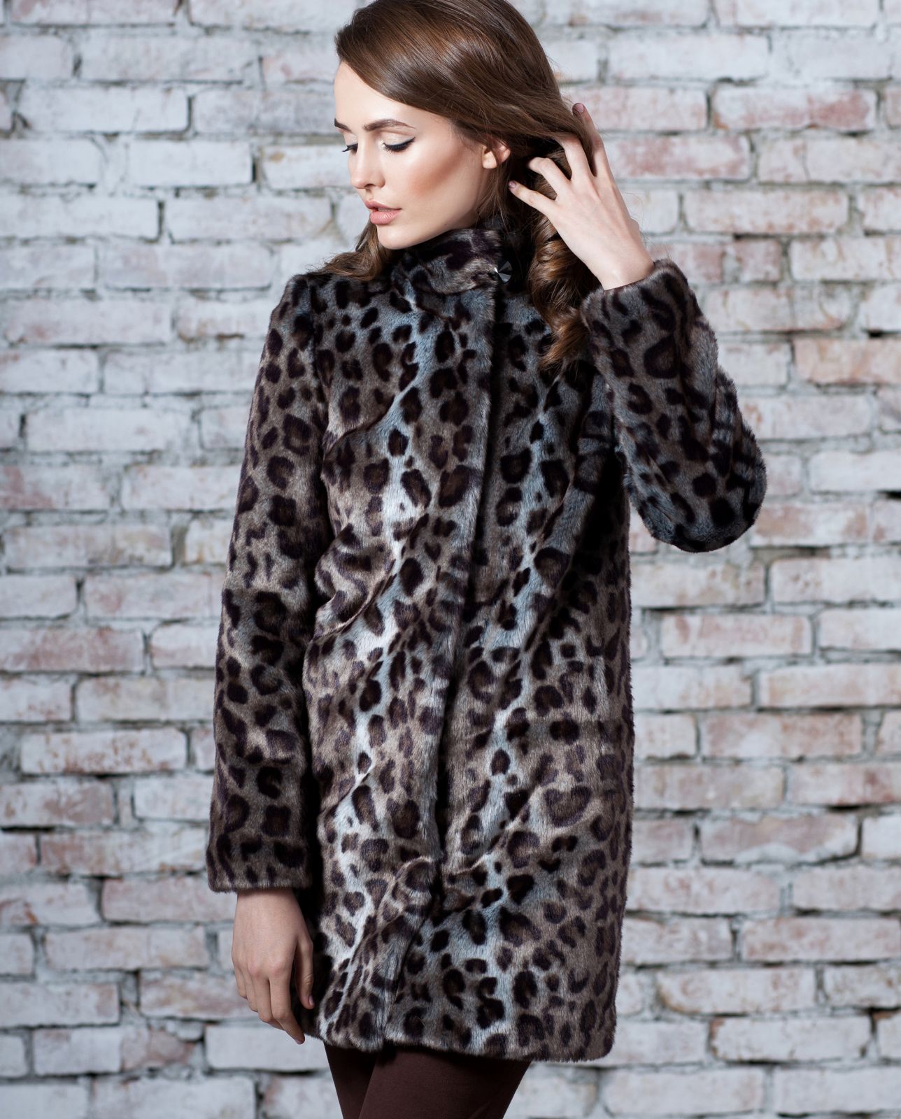 Photo #3 - Coat eco fur Tissavel - snow leopard