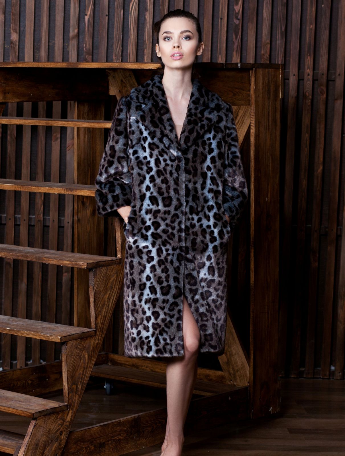 Photo #2 - Jacket eco fur Tissavel - snow leopard