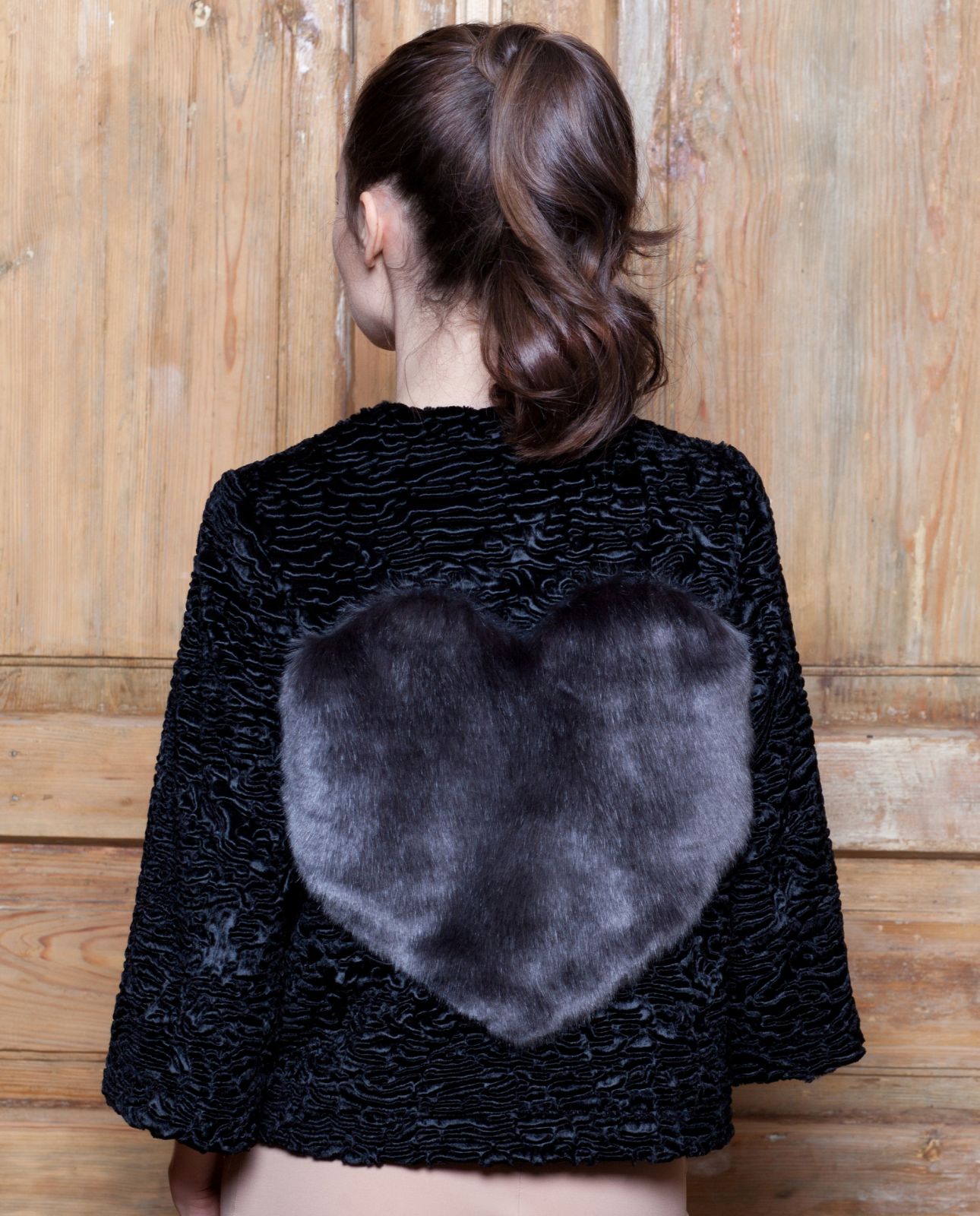 Photo #1 - Jacket eco fur Tissavel - astrakhan obsidian