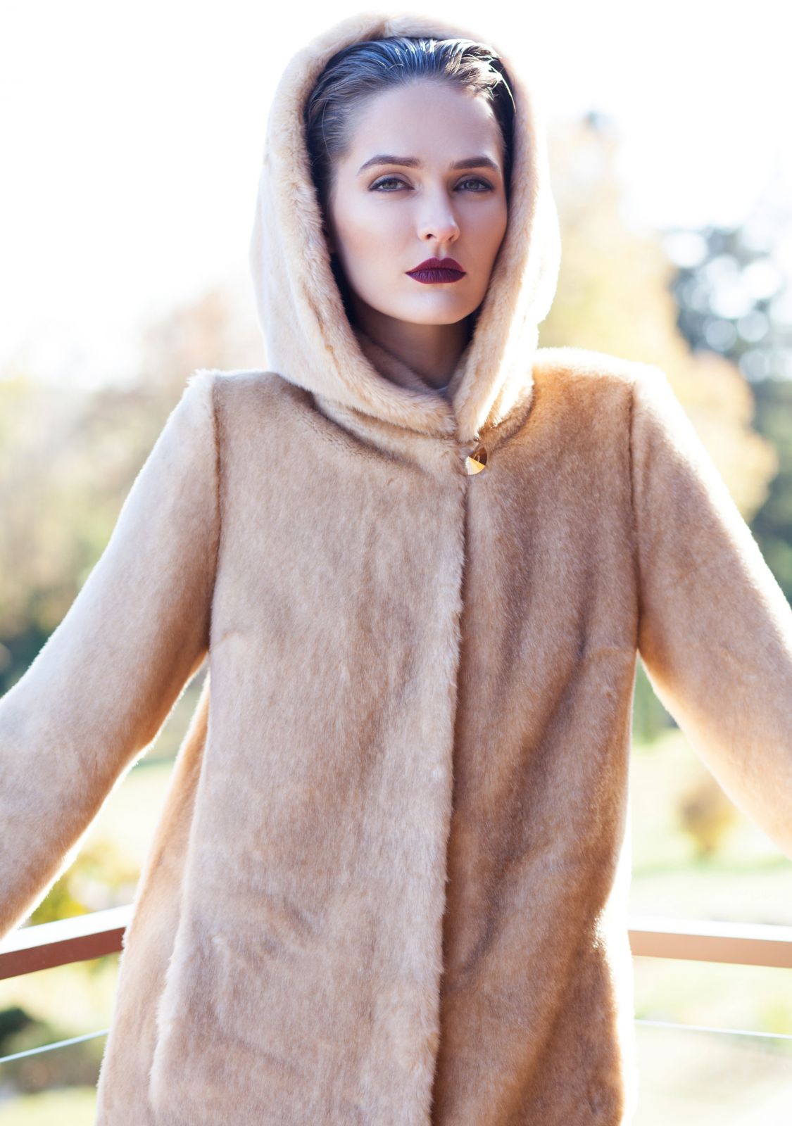 Photo #3 - Coat eco fur Tissavel - mink onyx