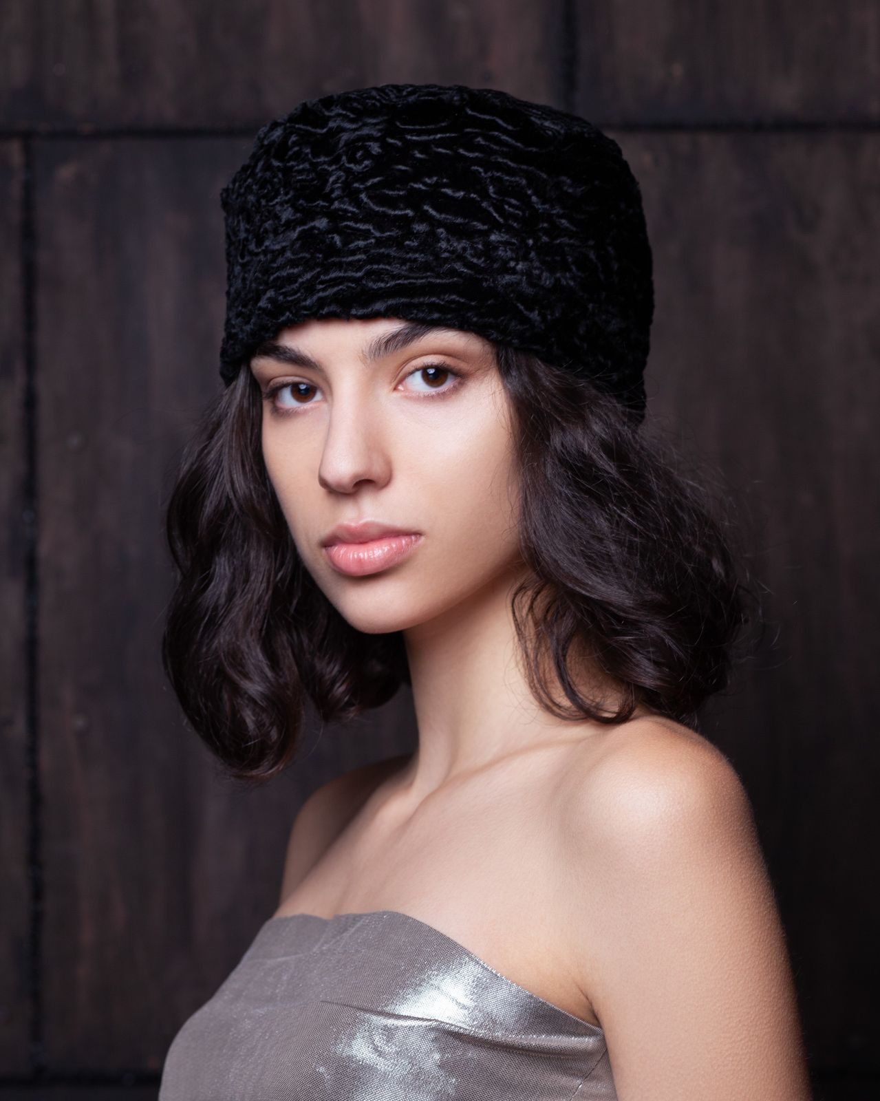 Photo #2 - Hat eco fur Tissavel - astrakhan obsidian