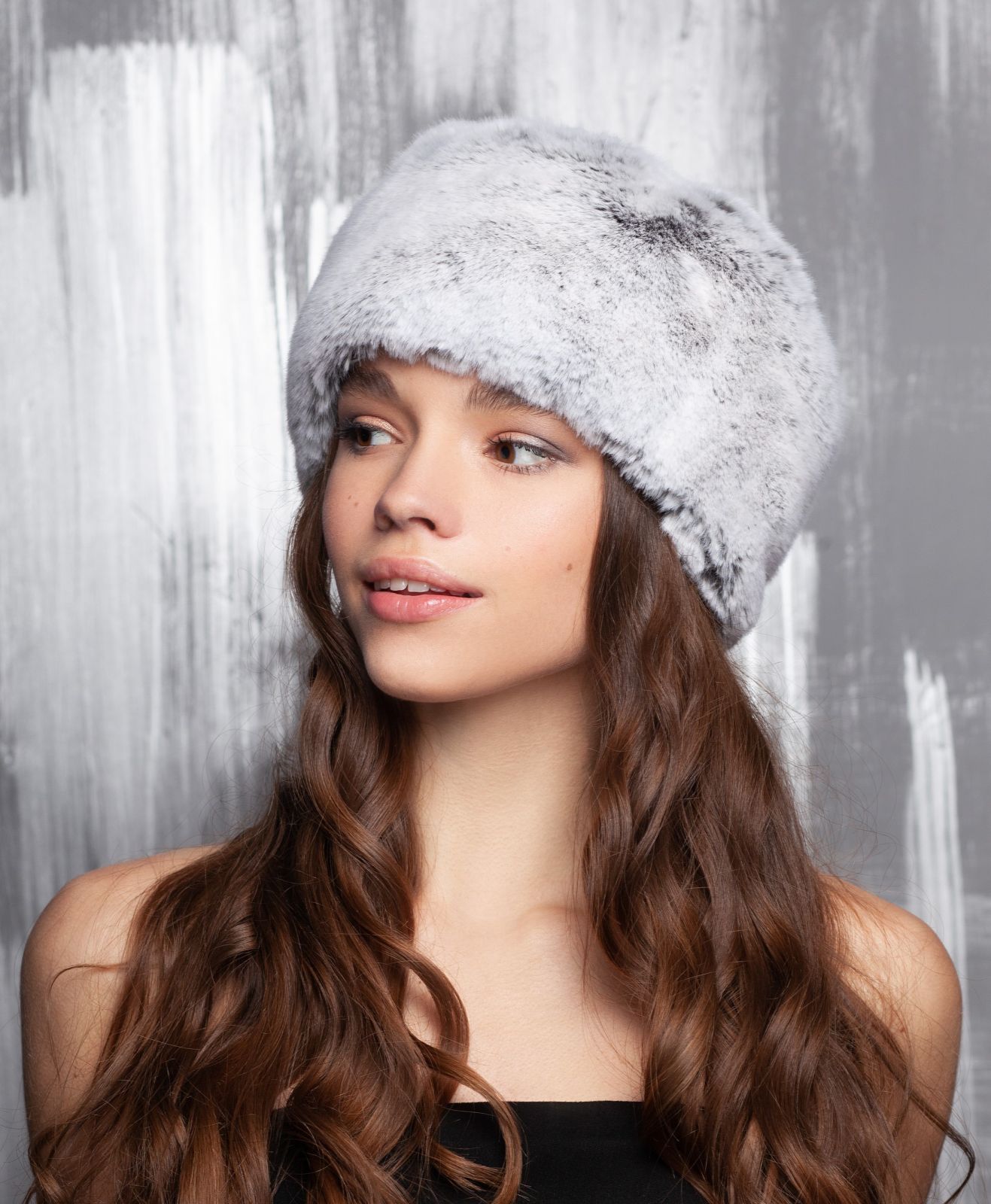Photo #2 - Hat eco fur Tissavel - chinchilla diamond