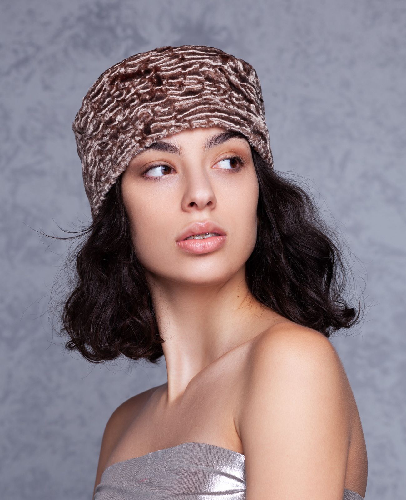 Photo #1 - Hat eco fur Tissavel - astrakhan onyx