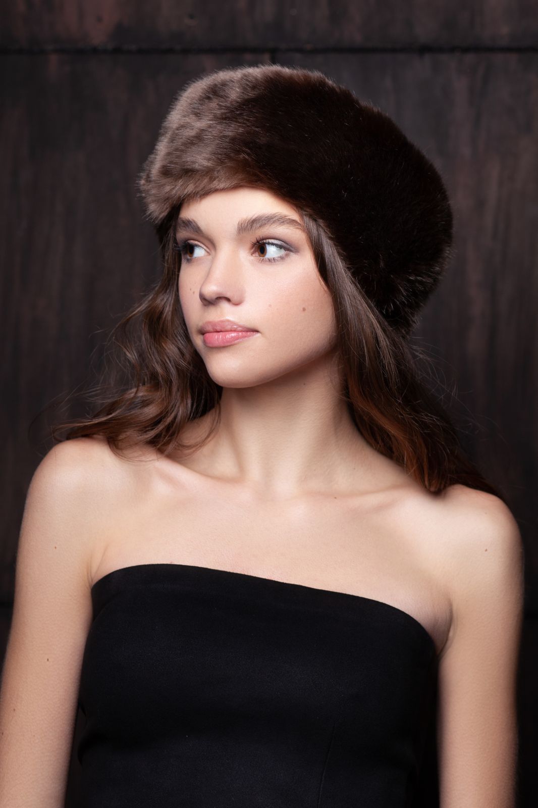 Photo #1 - Headband eco fur Tissavel - sable chocolate