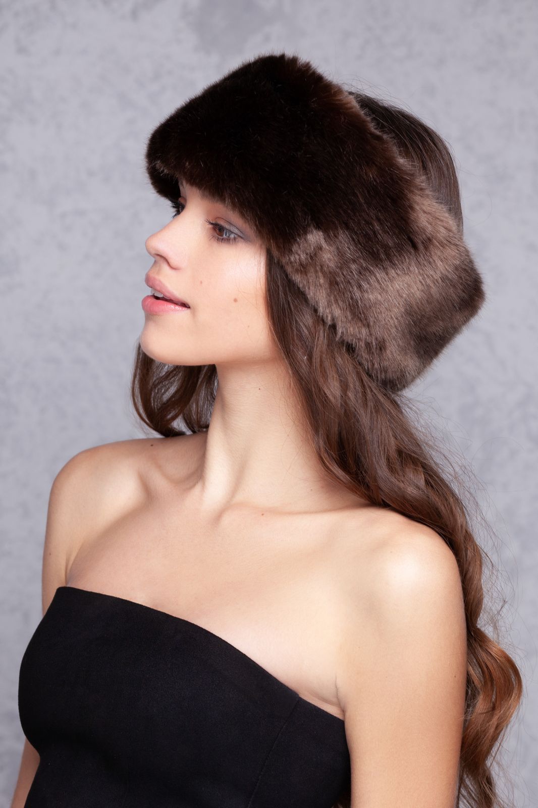 Photo #2 - Headband eco fur Tissavel - sable chocolate