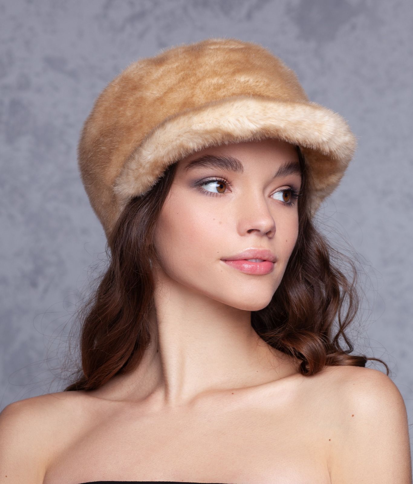 Photo #2 - Cap eco fur Tissavel - mink onyx